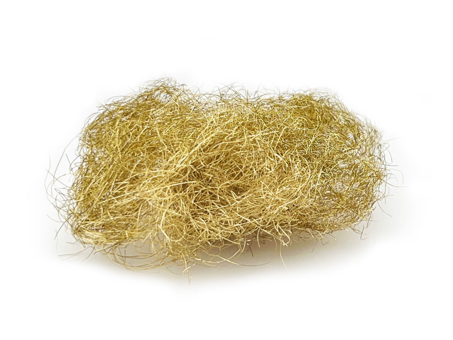 金色で繊維状の銅・亜鉛の合金で一般的にKDF合金